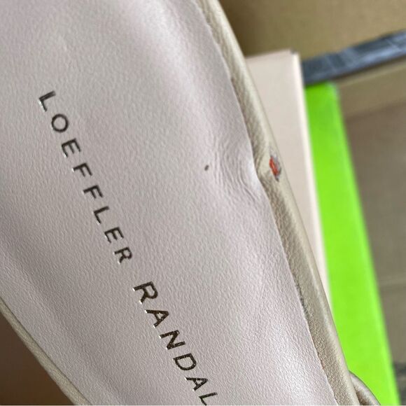 NEW Loeffler Randall Paloma Mules heels shoes Cream rhinestones Revolve 9.5 - Picture 13 of 13